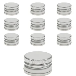 PP 28 silber Aluminium ohne Rollrand Typ A, 10 Stück