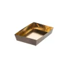 Schale 190 x 130 x 35 mm gold/marone