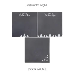 Servierplatte 'Weihnachten' aus Schiefer, 20 x 20 cm