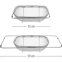 Spülbeckensieb ausziehbar 35 x 26 cm