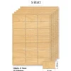 Steffis Etiketten 63,5 x 38,1 mm Holzdekor - 5 Blatt A4