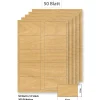Steffis Etiketten 82 x 52 mm Holzdekor - 50 Blatt A4