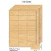 Steffis Etiketten 63,5 x 38,1 mm Holzdekor - 50 Blatt A4