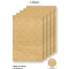 Steffis Etiketten rund 40 mm Holzdekor - 5 Blatt A4