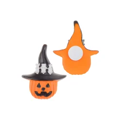 Steinharz-Aufkleber 'Kürbis mit Hut, 8 Stück