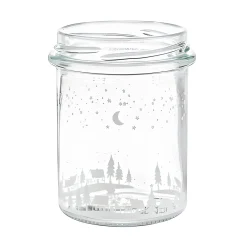 Sturzglas 215 ml 'Winterlandschaft' mit Stoßkante