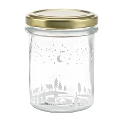 Sturzglas 215 ml 'Winterlandschaft' mit Stoßkante