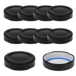 TO 58 Deep schwarz matt past. mit Button BLUESEAL, 10 Stück