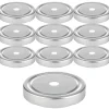 TO 82 Deep Trinkhalmdeckel silber, Loch Ø 13 mm, 10 Stück