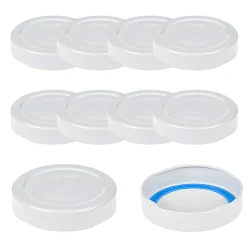 TO 58 Deep weiß past. mit Button BLUESEAL, 10 Stück