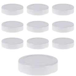 TO 58 Deep weiß past. mit Button, 10 Stück