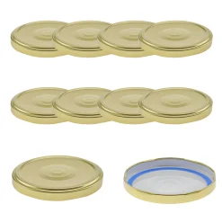 TO  82 gold past. mit Button BLUESEAL, 10 Stück