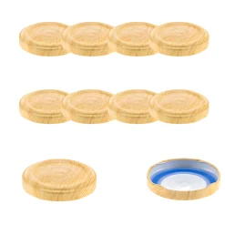 TO  48 Holzdekor matt past. mit Button BLUESEAL, 10 Stück