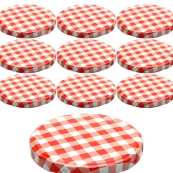 TO  82 kariert rot/weiß ster., 10 Stück