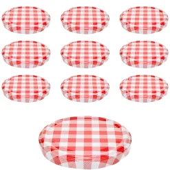 TO  66 kariert rot/weiß ster., 10 Stück