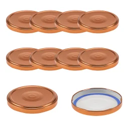 TO  82 kupfer past. mit Button BLUESEAL, 10 Stück