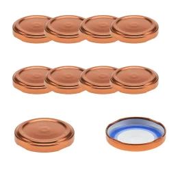 TO  48 kupfer past. mit Button BLUESEAL, 10 Stück