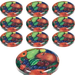 TO  63 Obstdekor past. mit Button, 10 Stück