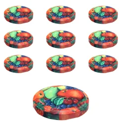 TO  58 Obstdekor past. mit Button, 10 Stück