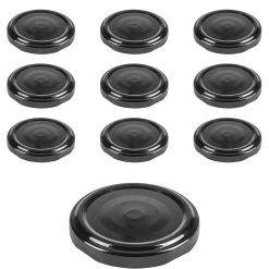 TO 58 schwarz past. mit Button, 10 Stück