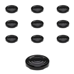 TO  43 schwarz past. mit Button, 10 Stück