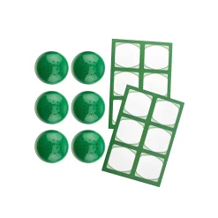 TO 38 Streuerkappe 6er plus 12 Etiketten, grün