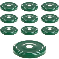 TO 63 Trinkhalmdeckel grün, Loch Ø 13 mm, 10 Stück