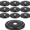TO 82 Trinkhalmdeckel schwarz, Loch Ø 15,5 mm, 10 Stück