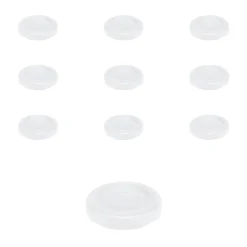 TO  43 weiß past. mit Button, 10 Stück