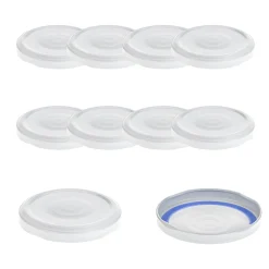 TO  66 weiß ster. mit Button BLUESEAL, 10 Stück