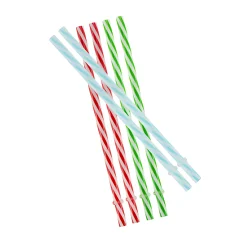 Trinkhalm wiederverwendbar 19 cm, Ø 7,7 mm, mehrfarbig, 6 Stück