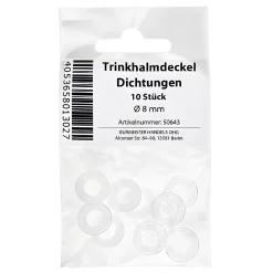 Trinkhalmdeckel Dichtungen Ø 8 mm, 10 Stück