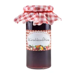 Vliesdeckchen Ø 135 mm rot kariert, 100 Stück