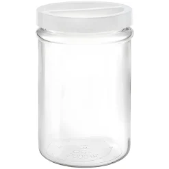 Vorratsglas 'Ortes' 5 Liter mit Schraubdeckel weiß