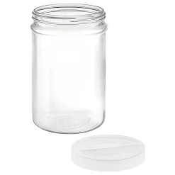 Vorratsglas 'Ortes' 5 Liter mit Schraubdeckel weiß