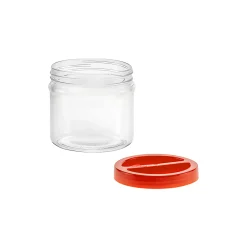 Vorratsglas 'Ortes' 1 Liter mit Schraubdeckel rot