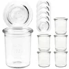 WECK-Mini-Sturzglas 160 ml + Glasdeckel, 6er Set
