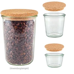 WECK-Sturzglas mit Pilzkorken, 3 Größen