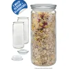 WECK-Zylinderglas 1040 ml mit Glasdeckel, 3er Set