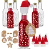 Weihnachtsflasche 'Sterne', 6er Set
