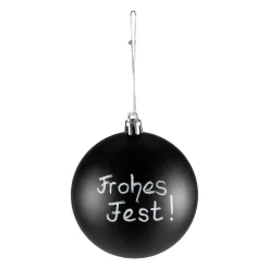 Weihnachtskugel 'Tafel' zum Beschriften, Ø 8 cm