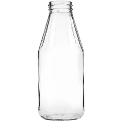 Weithalsflasche  500 ml mit Facetten Typ A