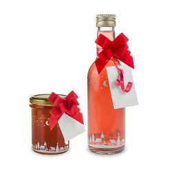 Ziehschleife Paperlook ca. 50 mm, rot, 100 Stück